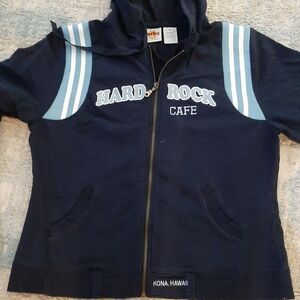 Hard Rock Cafe Dark Blue Zip-Up Jacket
